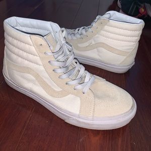 Van's Unisex Cream Hightops